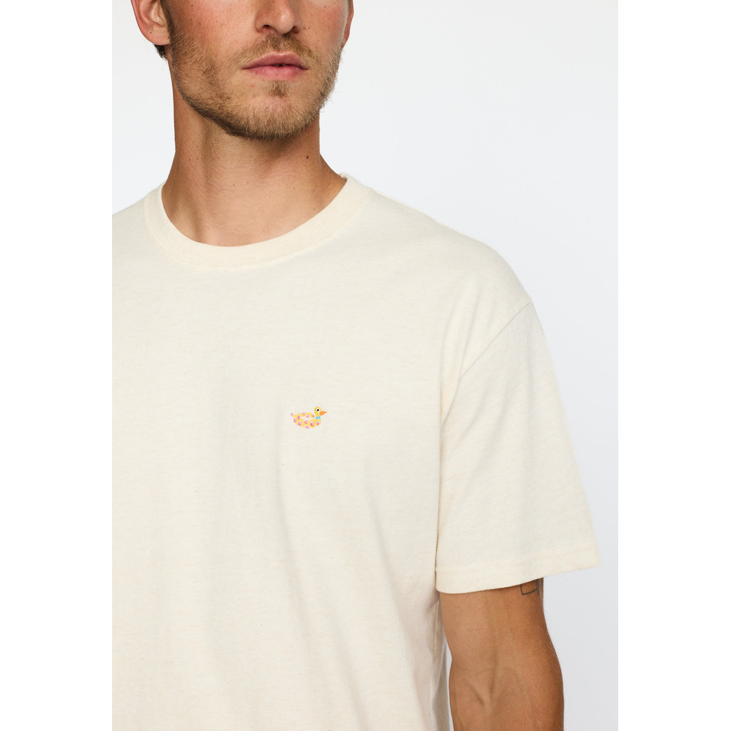 
                  
                    Off White Melange Application T-Shirt
                  
                