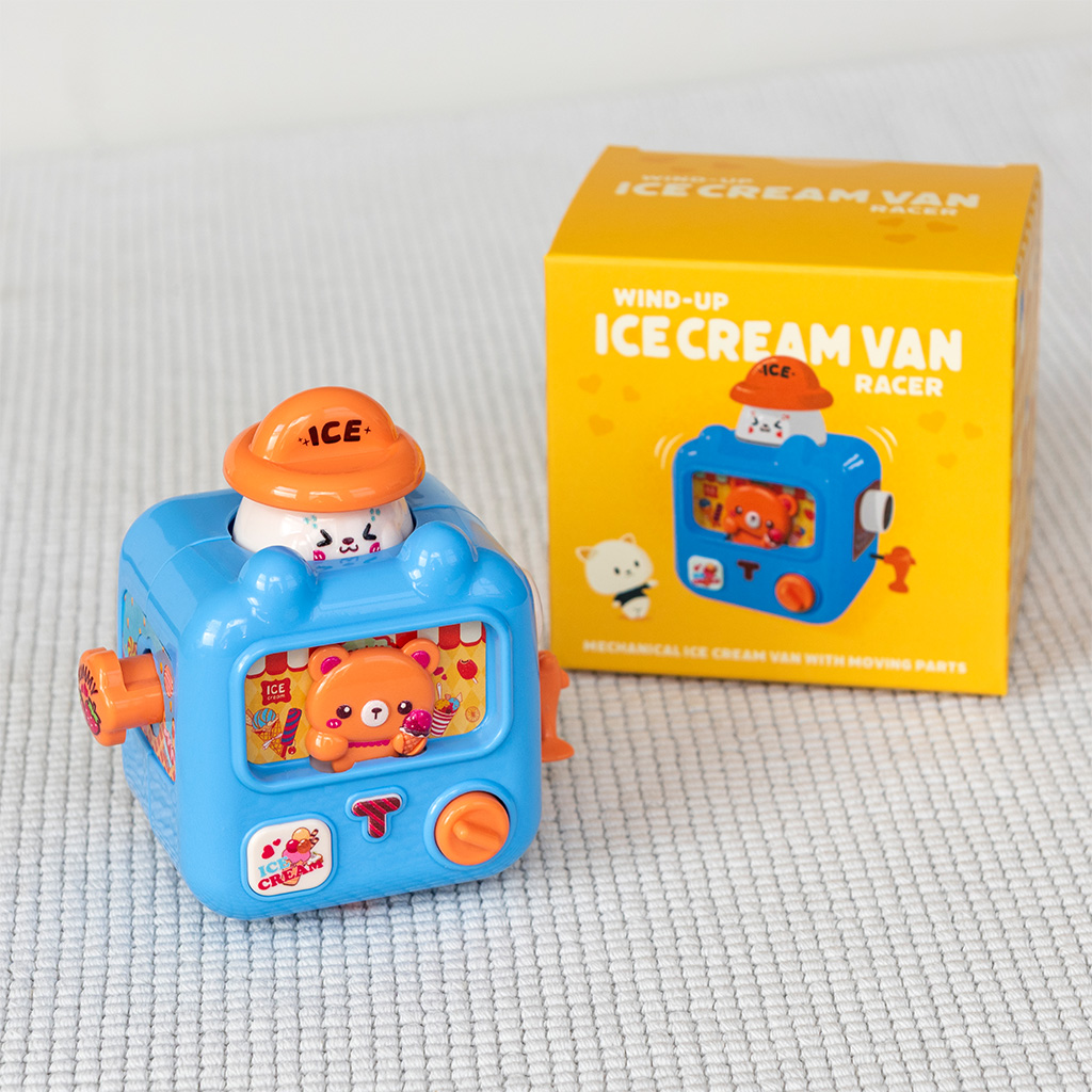 
                  
                    Blue Wind-Up Ice Cream Van Racer Toy
                  
                