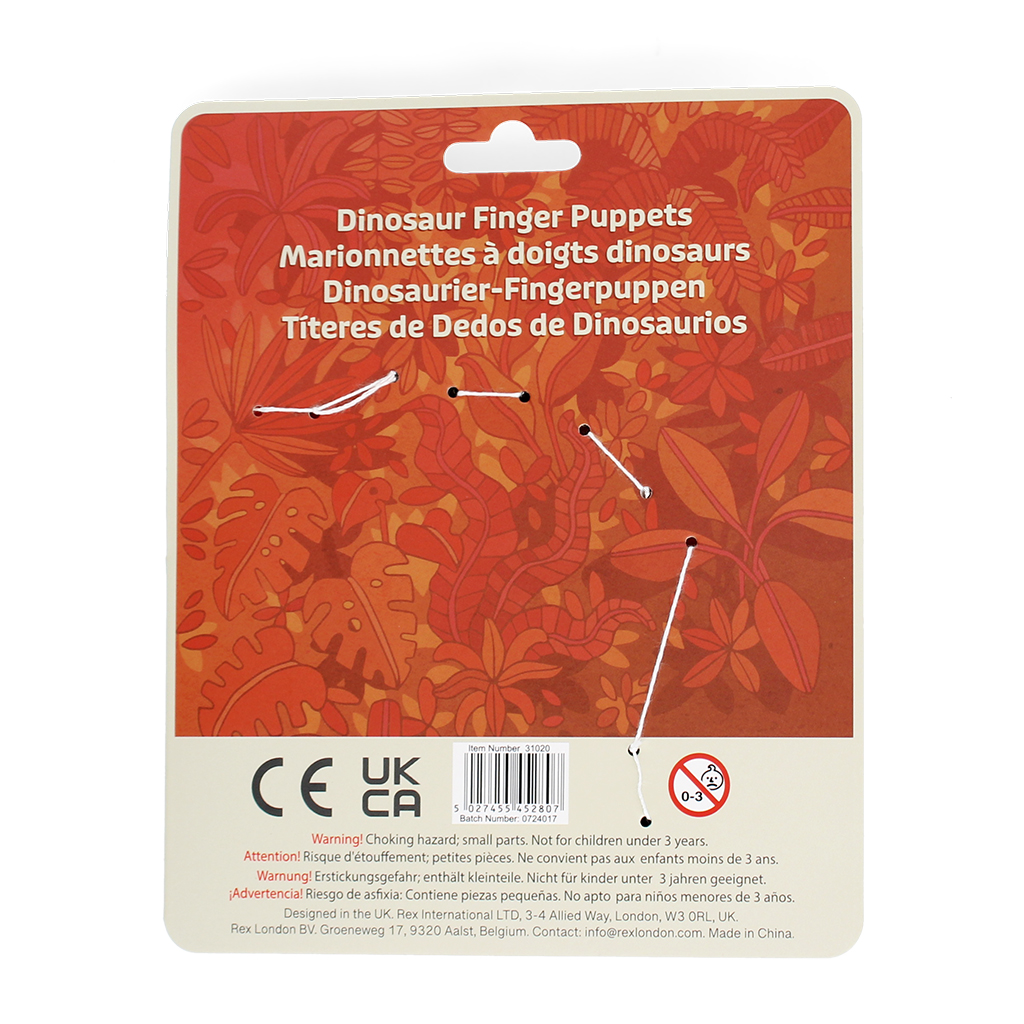 
                  
                    Dinosaurier-Fingerpuppen-Set (5 Stück)
                  
                