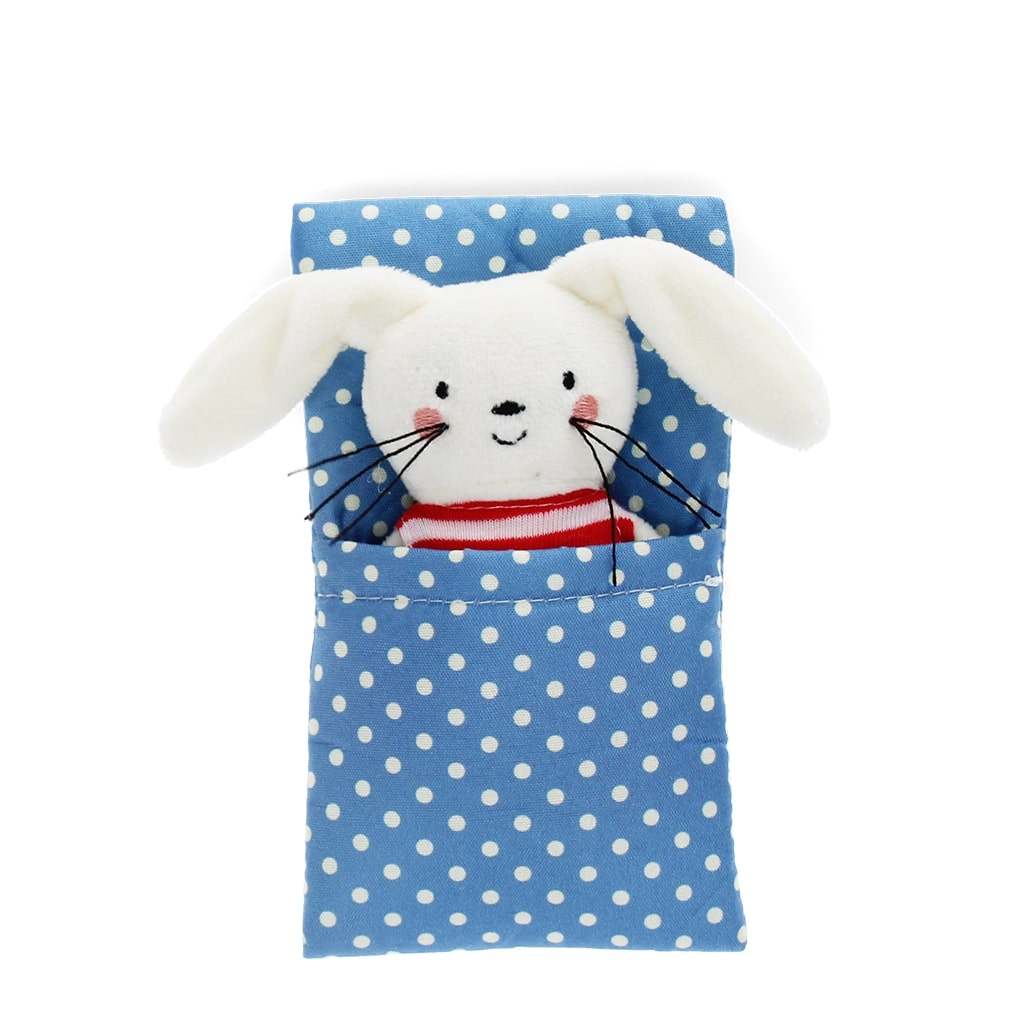 
                  
                    Mini-Hase in einer kleinen Plüschbox
                  
                