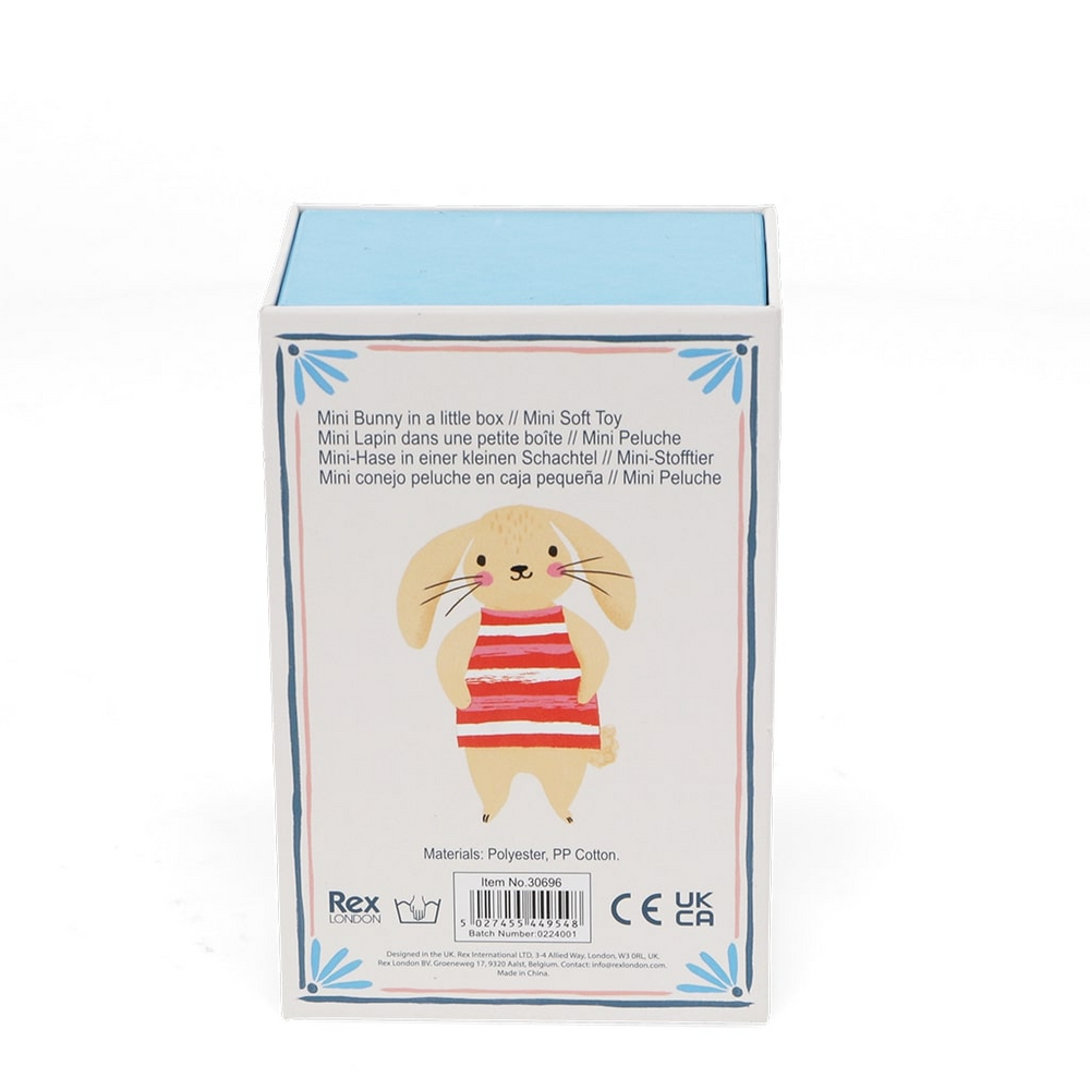 
                  
                    Mini-Hase in einer kleinen Plüschbox
                  
                