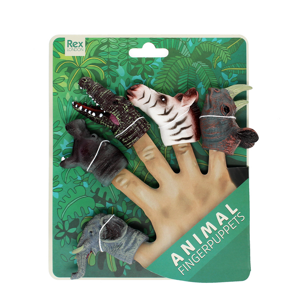 Safari-Fingerpuppen-Set (5 Stück)