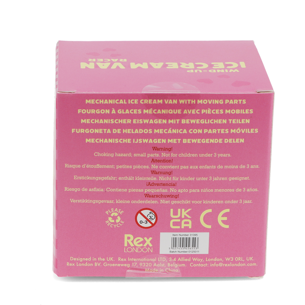 
                  
                    Yellow Wind-Up Ice Cream Van Racer Toy
                  
                