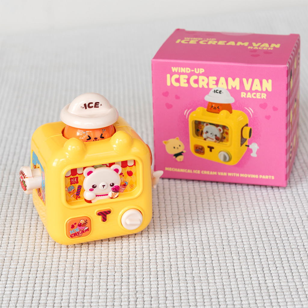 
                  
                    Yellow Wind-Up Ice Cream Van Racer Toy
                  
                