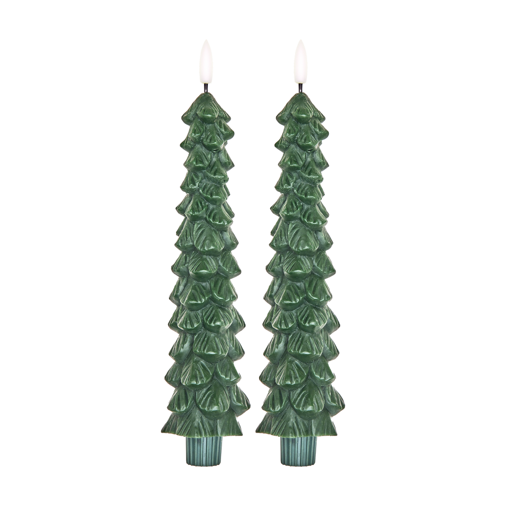Weihnachtsbaum-LED-Kerzen 2er-Set