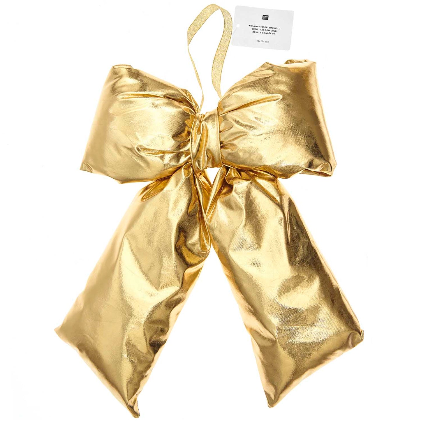 
                  
                    Goldene Weihnachtsschleifendekoration
                  
                