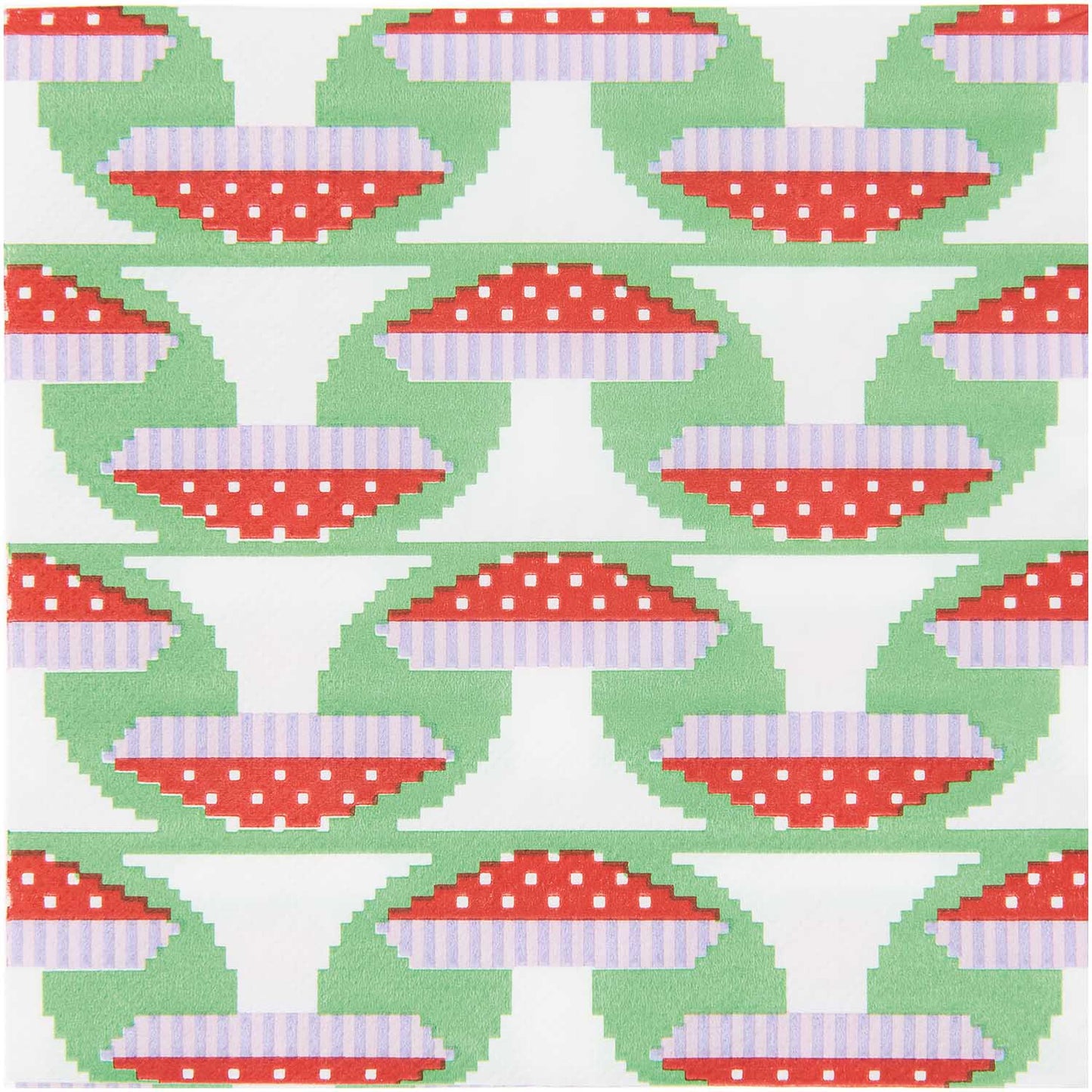 
                  
                    Green Pixel Fly Agarics Napkin Set Of 20
                  
                