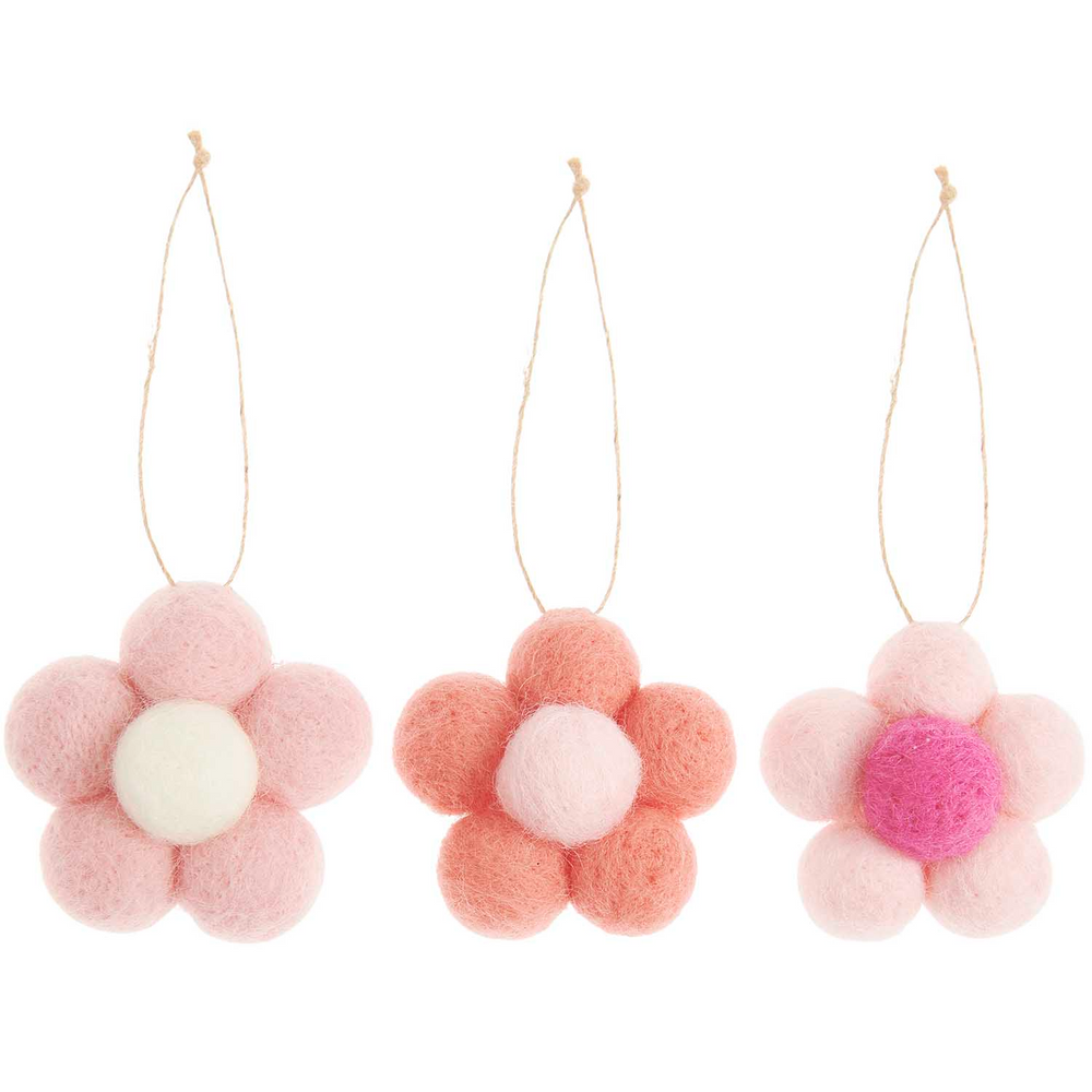 Hängende Blumen Ornament 3er Set