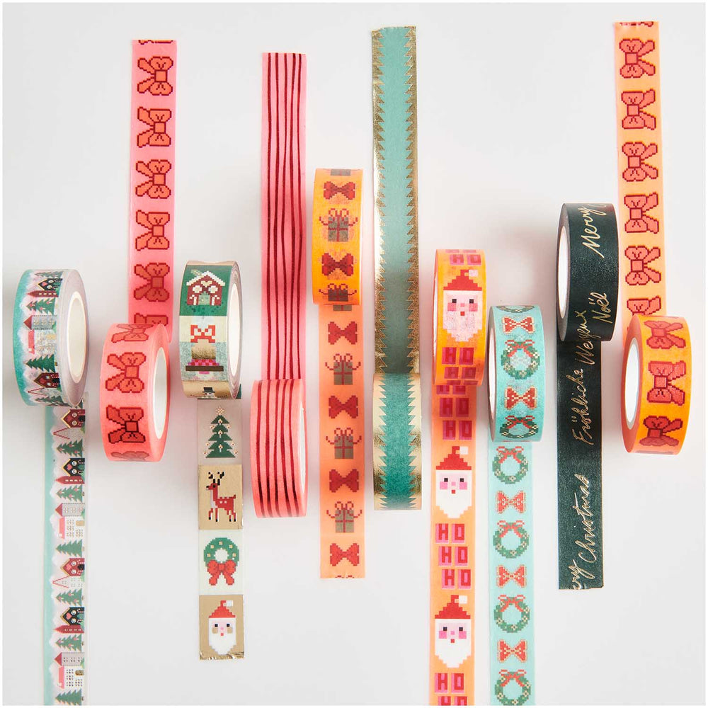
                  
                    Neon Pink Bows Pixels Tape
                  
                
