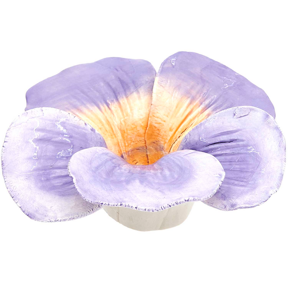 PANSY Lilafarbener Kerzenhalter aus Keramik