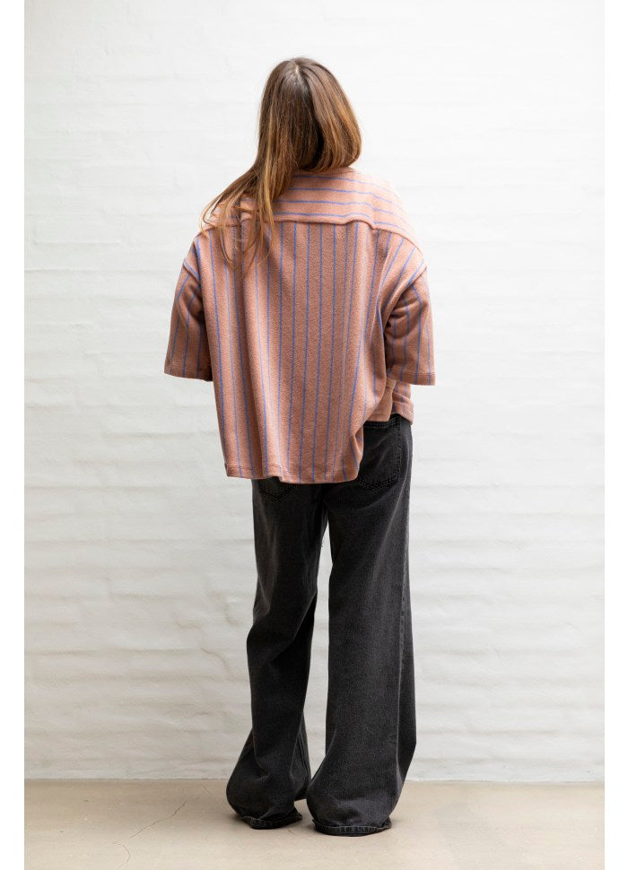 
                  
                    Camel & Ultramarine Naram Oversized Shirt
                  
                
