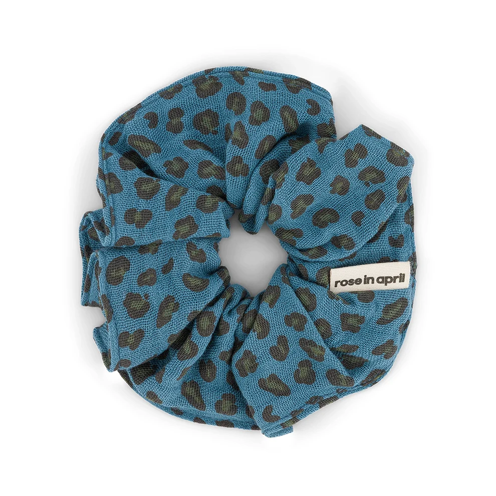 
                  
                    Blue Jean Mini Leoprad Scrunchie
                  
                