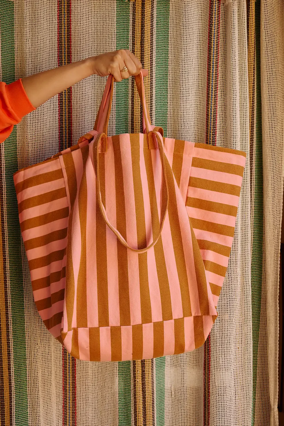 
                  
                    ELISA Caramel Strawberry Stripes Bag
                  
                