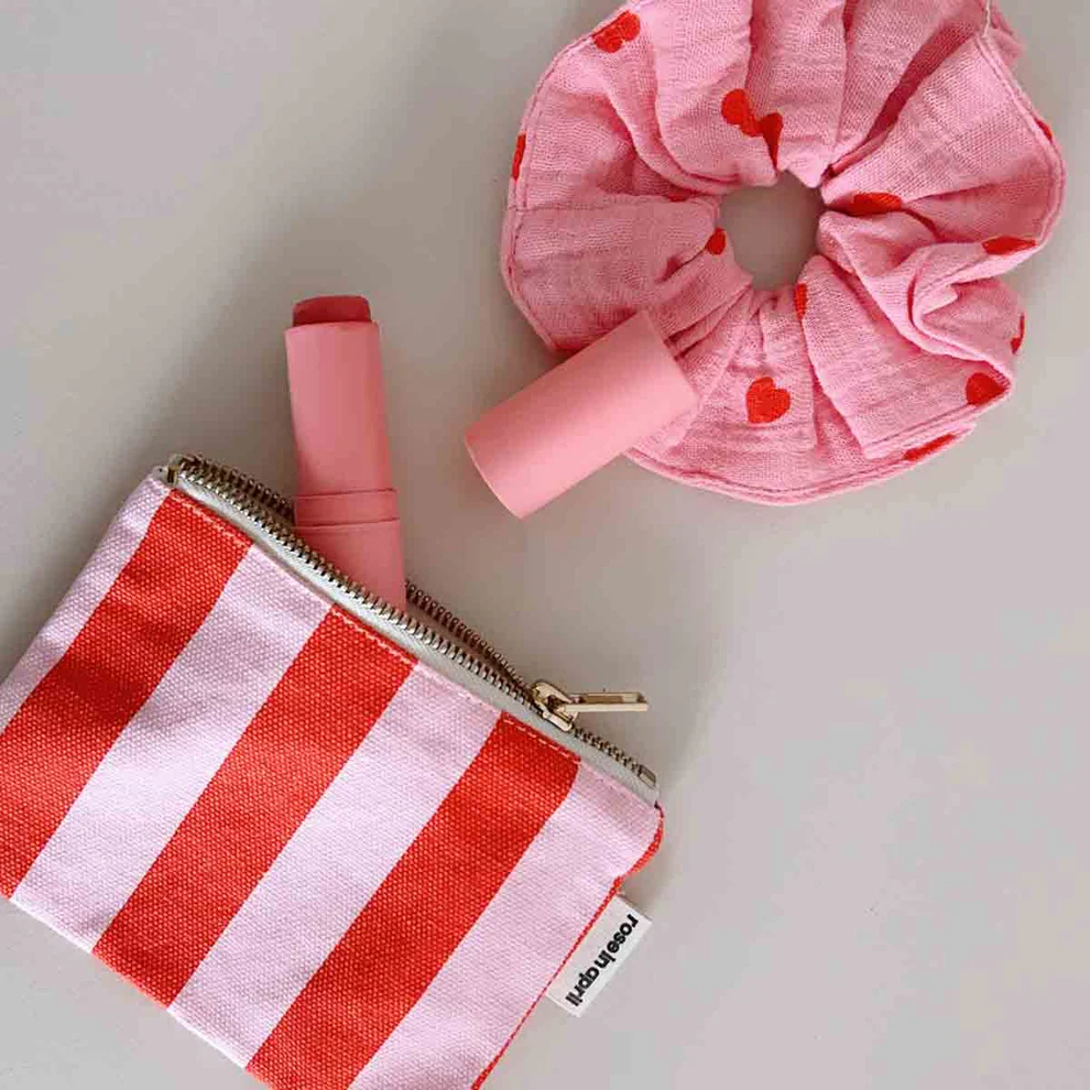 
                  
                    MARIE Candy Pink Red Stripes Purse
                  
                