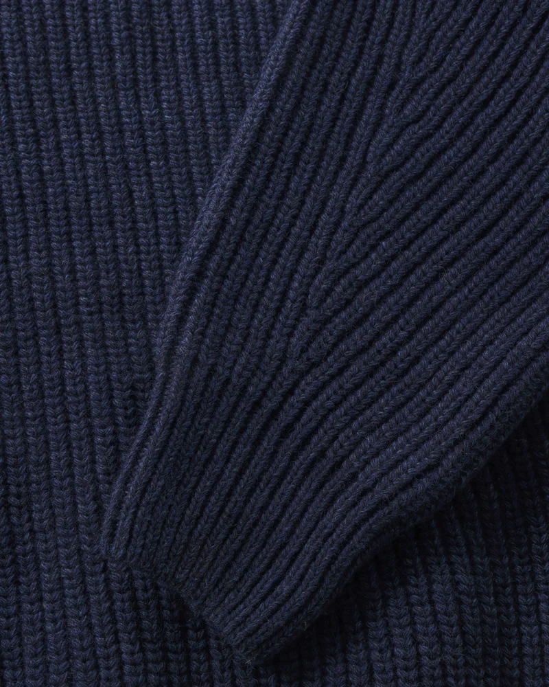 
                  
                    Blue Melange Cropped Wool Knit Jumper
                  
                