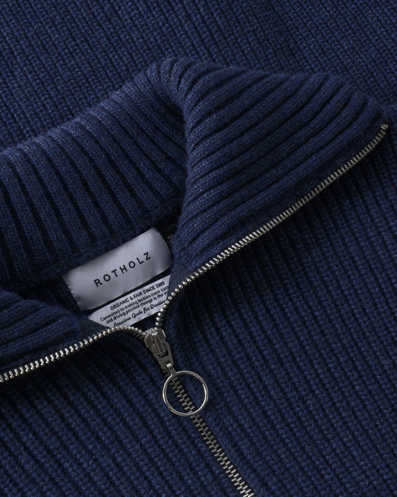
                  
                    Blue Melange Troyer Wool Jumper
                  
                