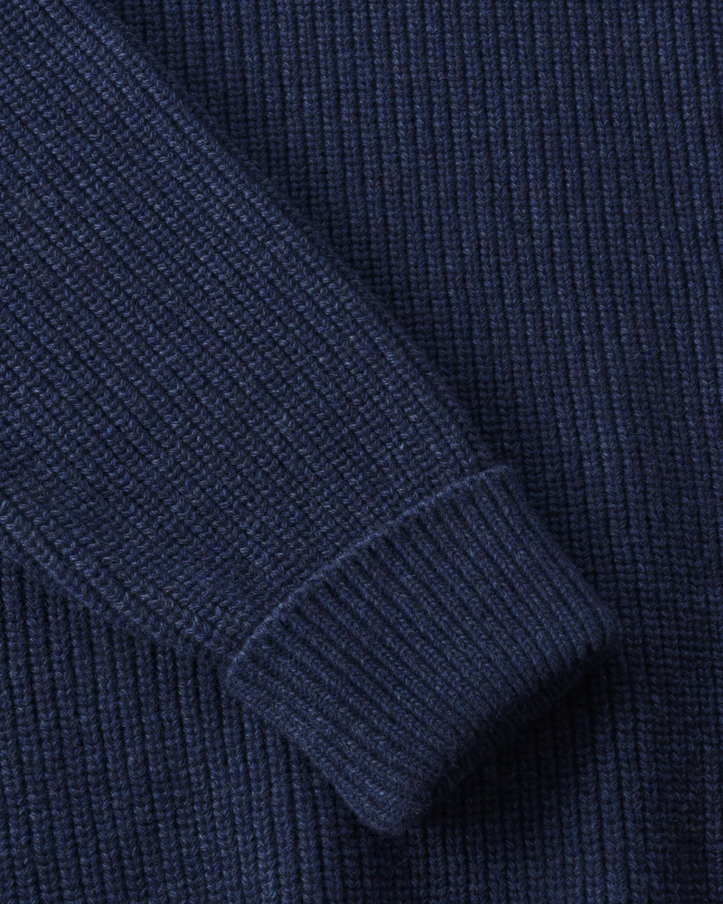 
                  
                    Blue Melange Troyer Wool Jumper
                  
                