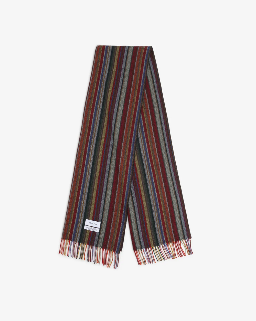 Multi Stripe Merino Scarf