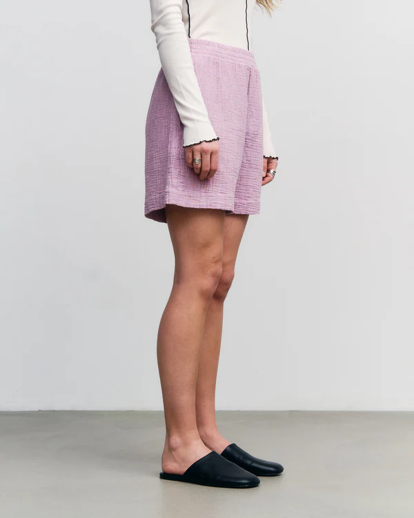 
                  
                    Pink Mist High Waist Shorts
                  
                