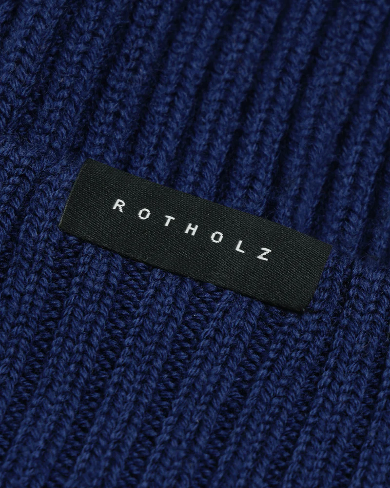 
                  
                    Royal Blue Cropped Ribbed Merino Beanie
                  
                
