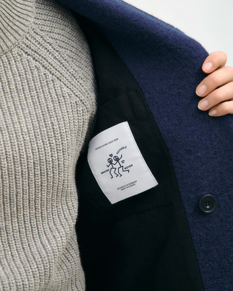 
                  
                    Royal Blue Wool Formal Coat
                  
                