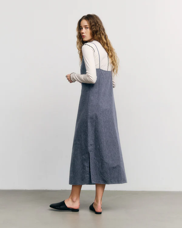 
                  
                    Speckled Navy Easy Dress
                  
                