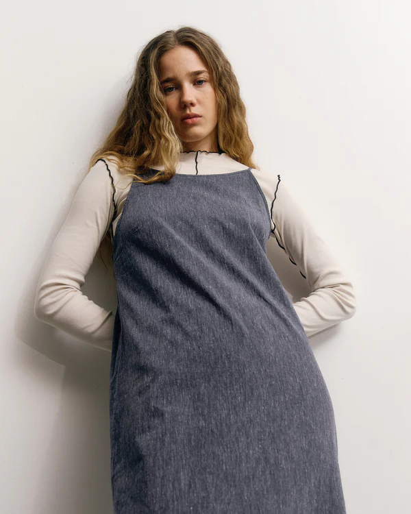 
                  
                    Speckled Navy Easy Dress
                  
                