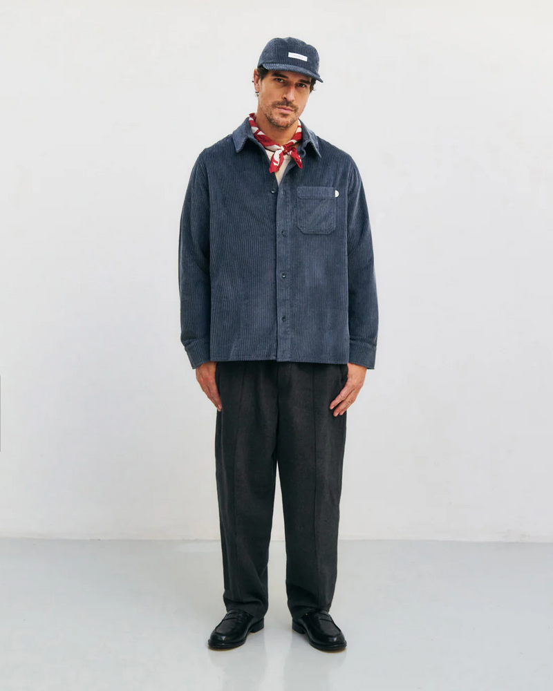 
                  
                    Stone Blue Cord Casual Shirt
                  
                