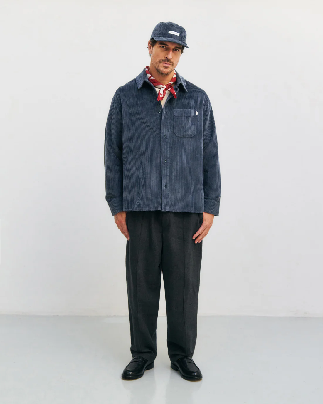 
                  
                    Stone Blue Cord Casual Shirt
                  
                