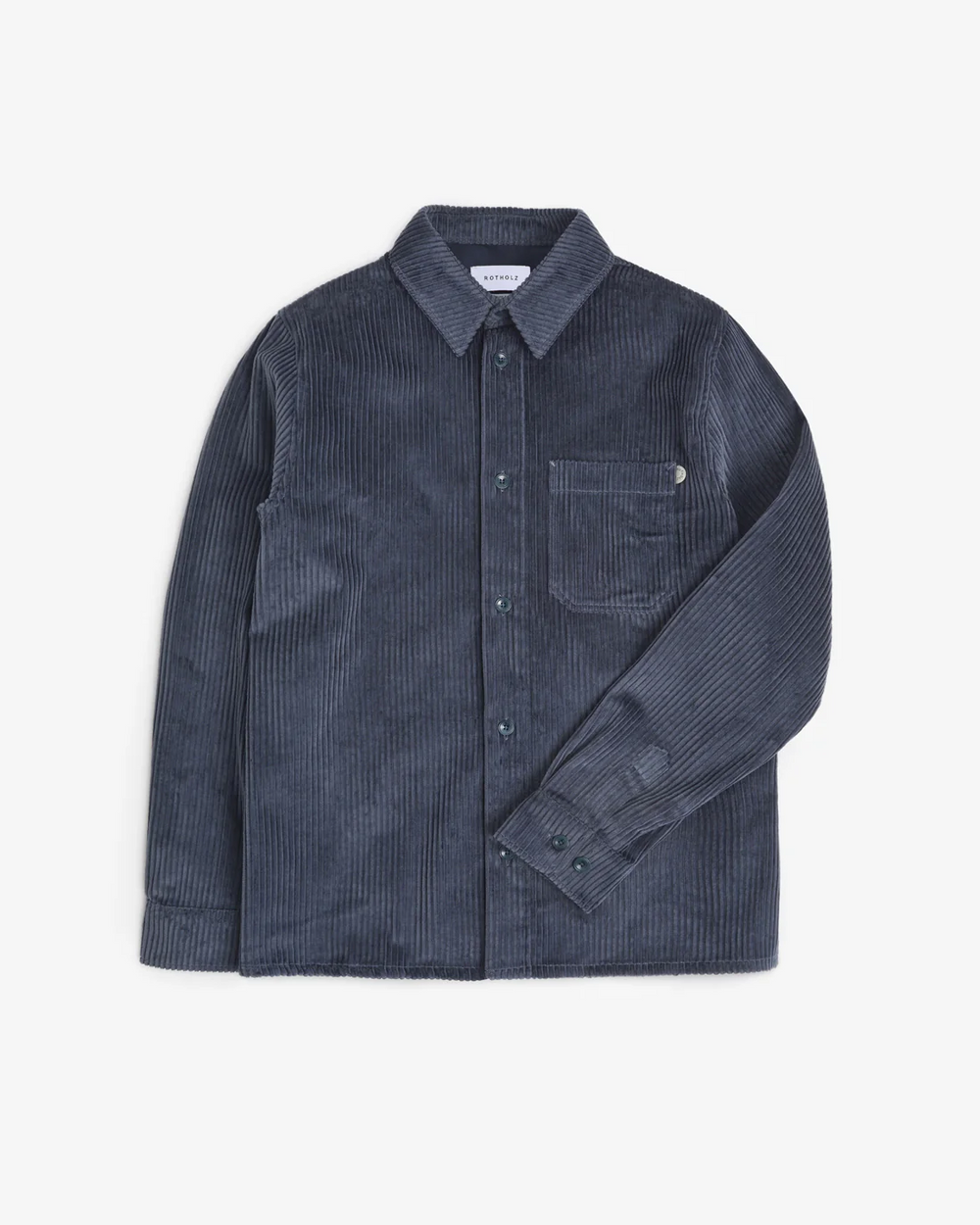 Stone Blue Cord Casual Shirt