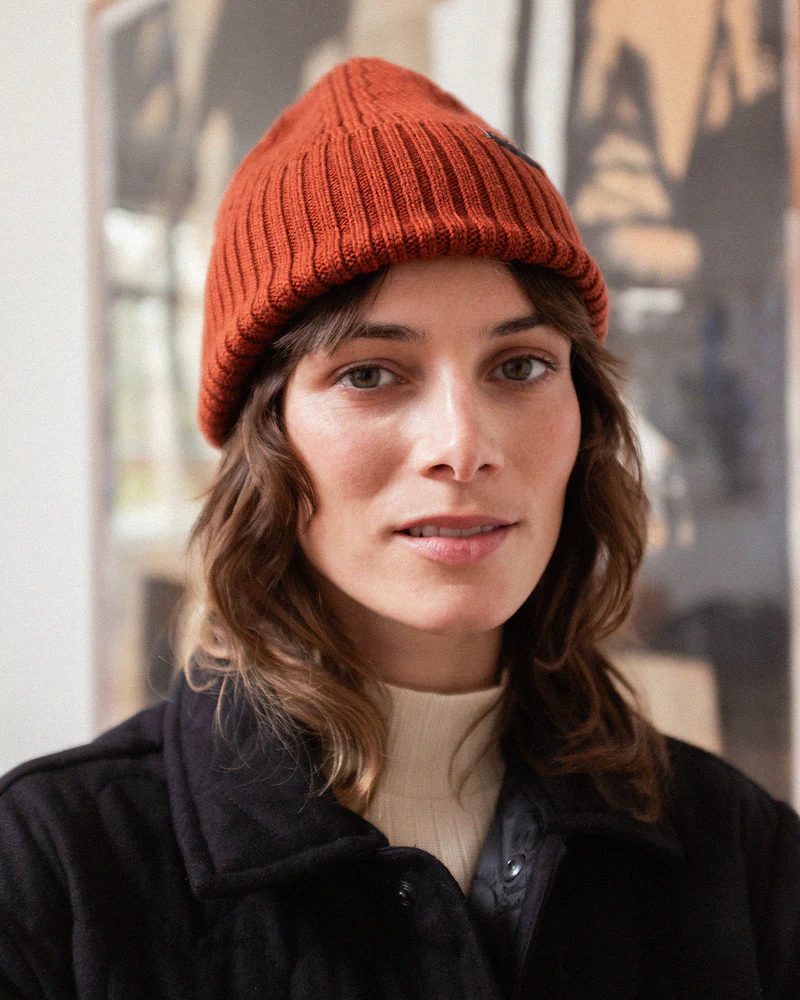 
                  
                    Warm Red Classic Ribbed Merino Beanie
                  
                