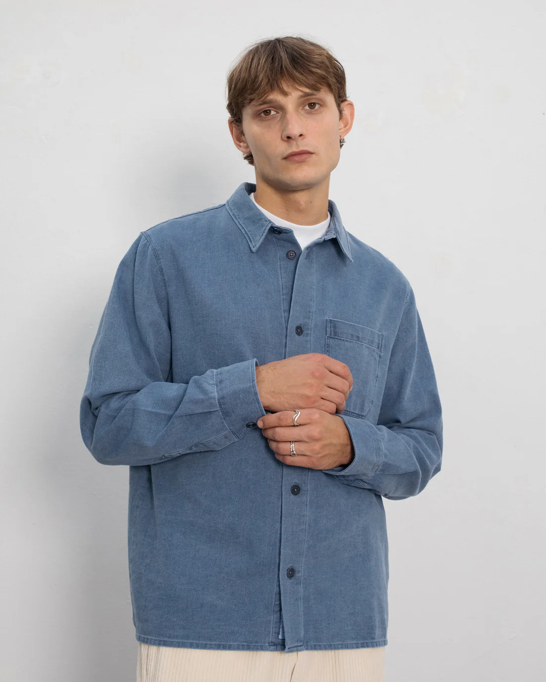 
                  
                    Washed Denim Casual Shirt
                  
                