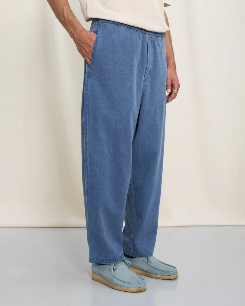 
                  
                    Washed Denim Wide Trousers
                  
                