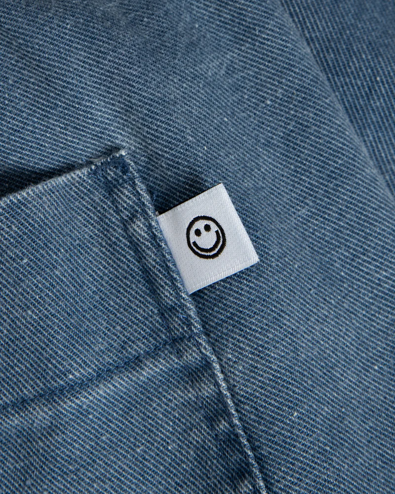 
                  
                    Washed Denim Wide Trousers
                  
                