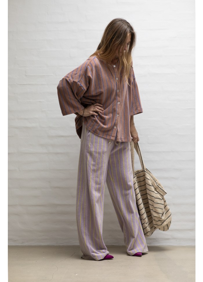 
                  
                    Camel & Ultramarine Naram Oversized Shirt
                  
                
