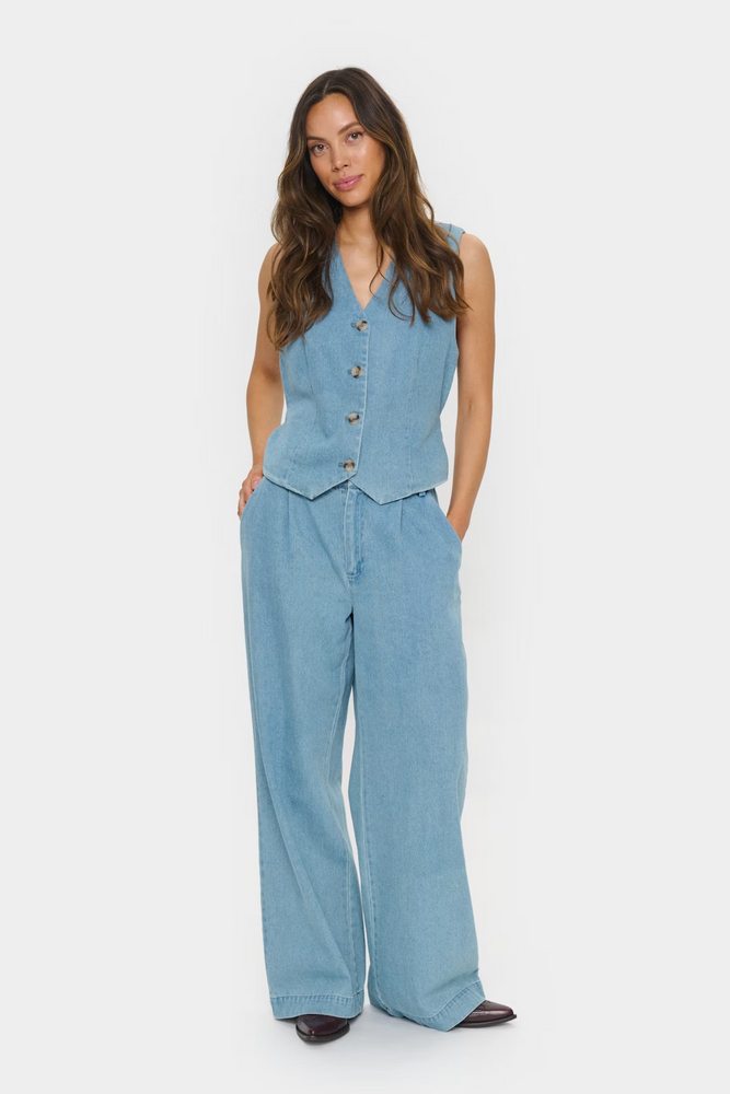 
                  
                    JACLYNSZ  Smoke Blue  Casual Trousers
                  
                