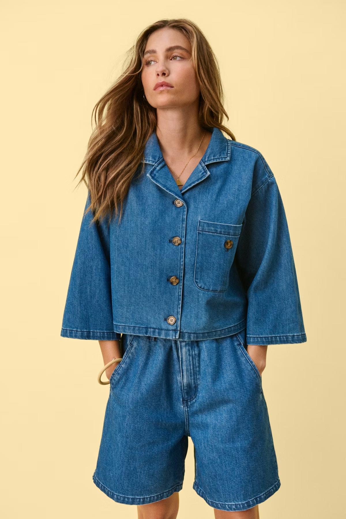 
                  
                    KAYOSZ Medium Blue Denim Shirt
                  
                