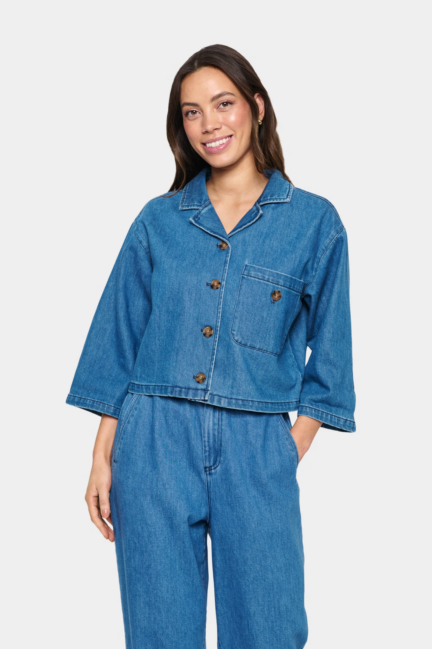 
                  
                    KAYOSZ Medium Blue Denim Shirt
                  
                