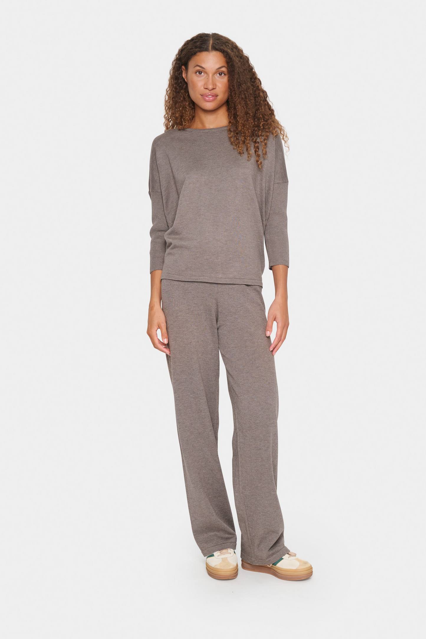 
                  
                    MILASZ Iron Melange Round Neck Knit Jumper
                  
                