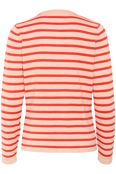 
                  
                    MILASZ Pink Poinciana Striped Knit Cardigan
                  
                