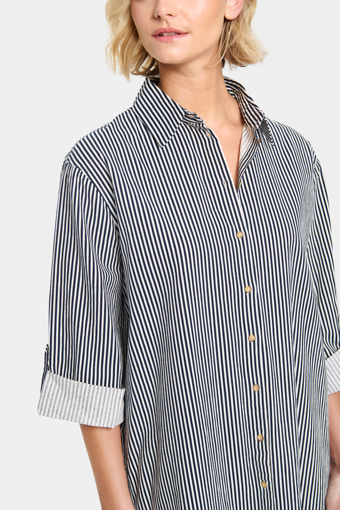 
                  
                    ZALINDASZ Ice Nightsky Stripe Hemdkleid
                  
                