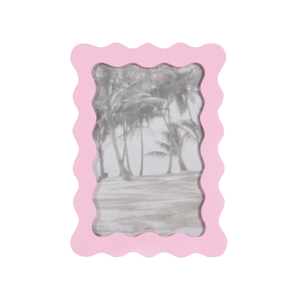 Pink Wiggle Border Photo Frame