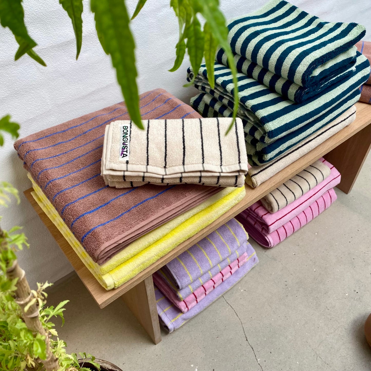 
                  
                    Sea Foam & Deep Teal Naram Bath Towel
                  
                
