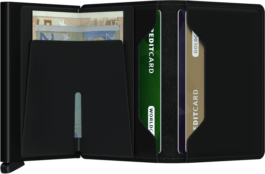 
                  
                    MATTE Black Slim Wallet
                  
                