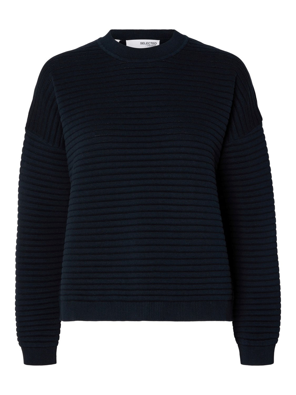 SLFLAURINA Dark Sapphire O-Neck Jumper