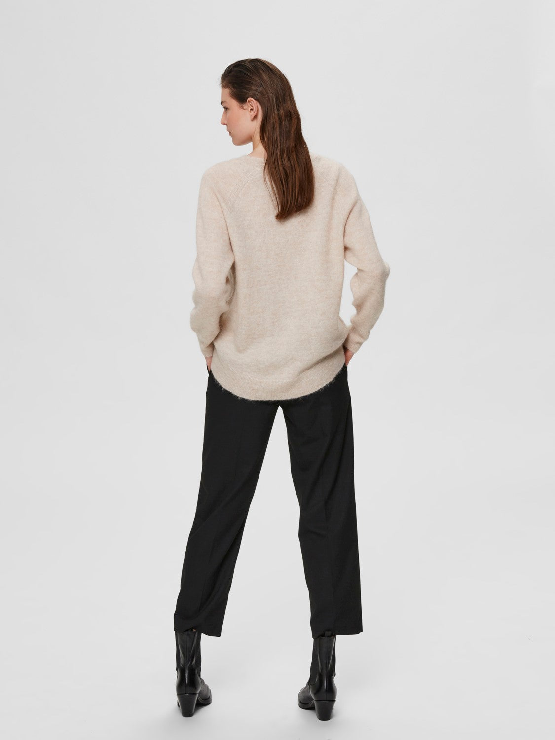 
                  
                    SLFLULU Birkenstrickpullover mit O-Ausschnitt
                  
                
