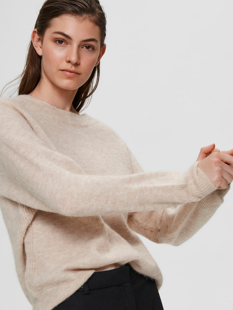 
                  
                    SLFLULU Birkenstrickpullover mit O-Ausschnitt
                  
                