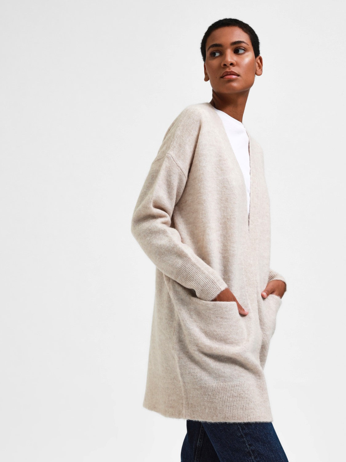 
                  
                    SLFLULU Birch Knit Long Cardigan
                  
                