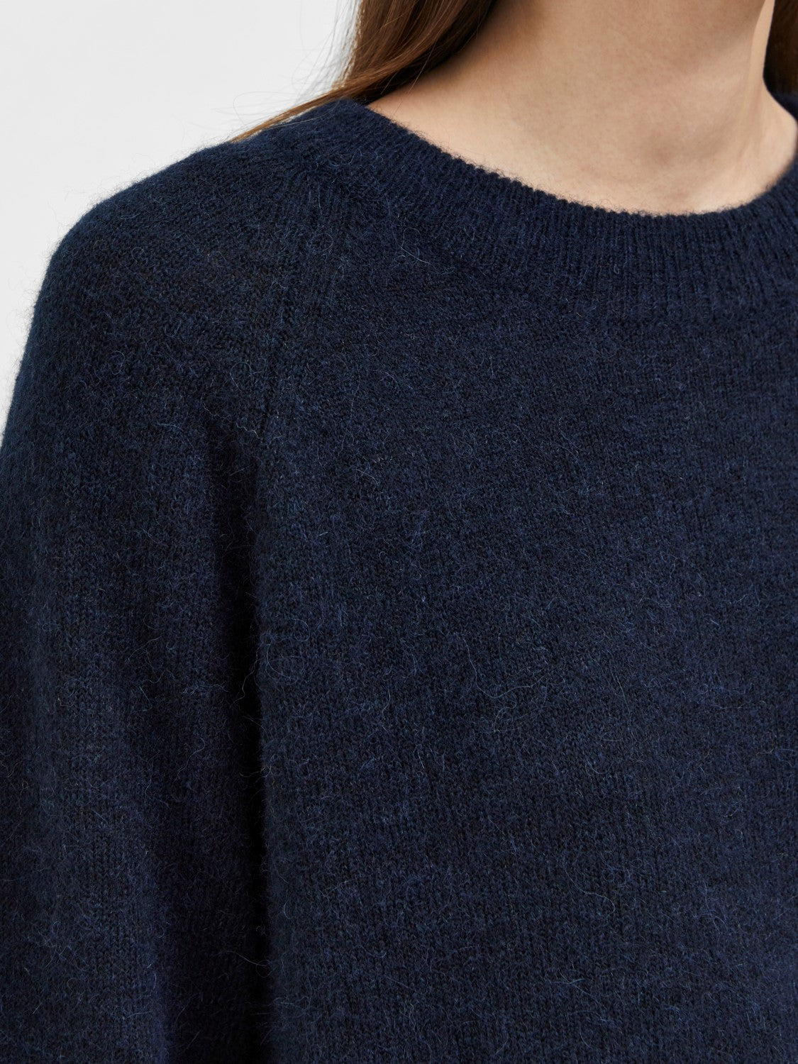 
                  
                    SLFLULU – Strickpullover mit Rundhalsausschnitt und dunkler Saphir-Melange
                  
                