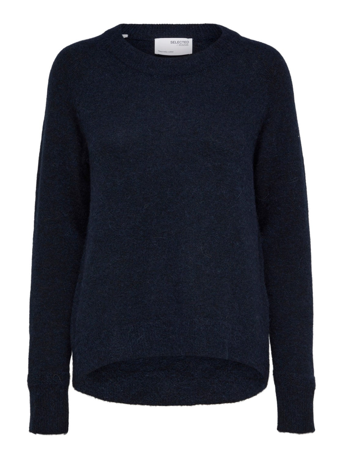 
                  
                    SLFLULU – Strickpullover mit Rundhalsausschnitt und dunkler Saphir-Melange
                  
                